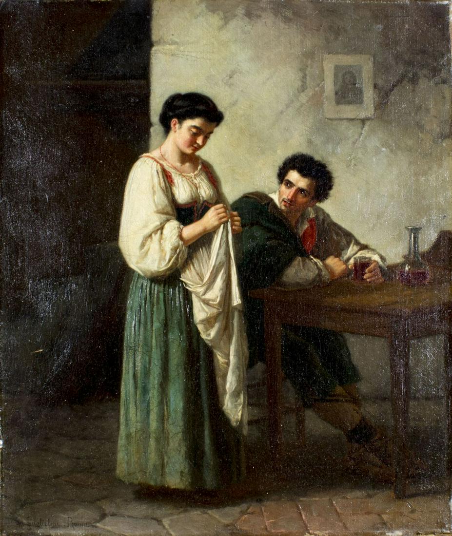 Gennaro Guglielmi (Italy,1804-1887) oil painting (1 of 10)