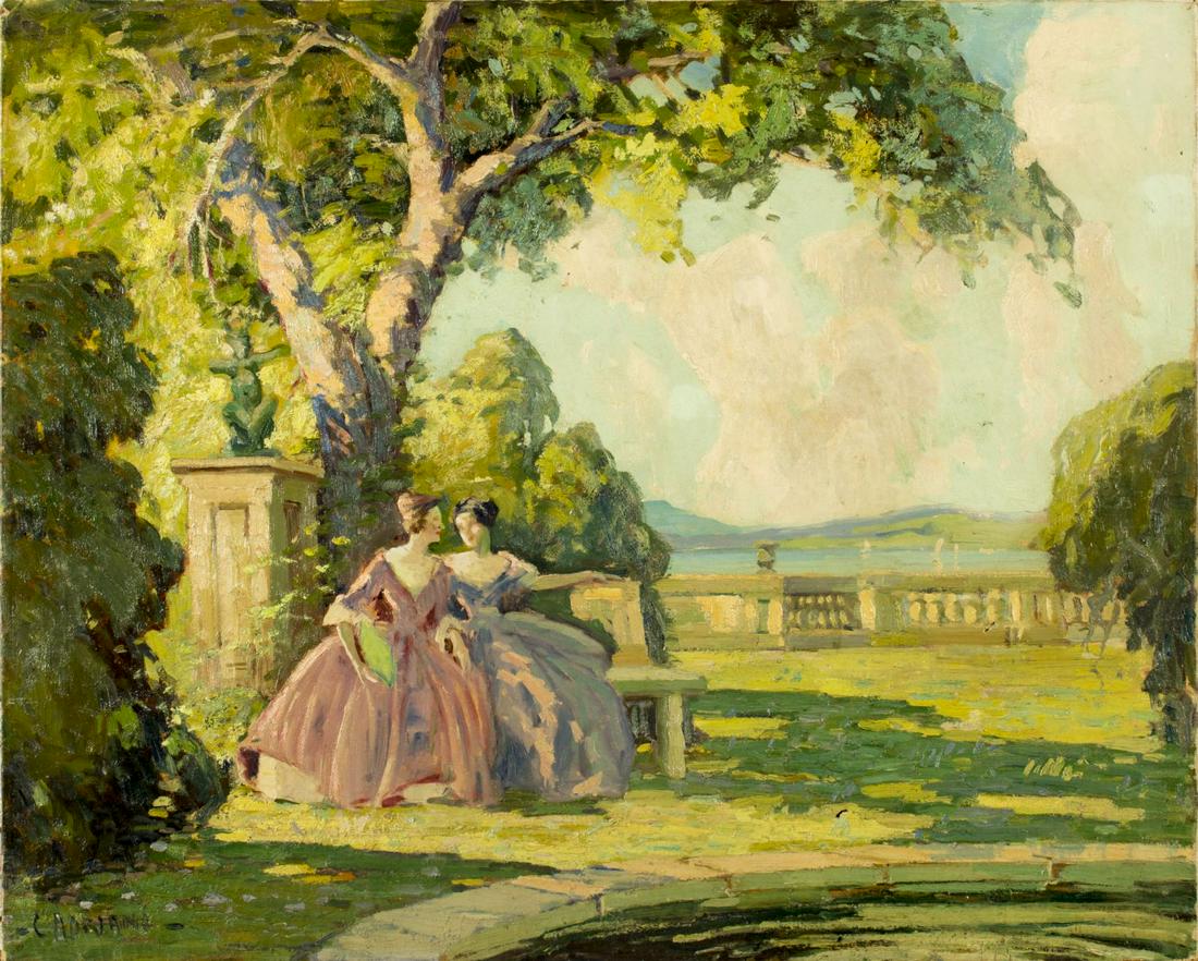 Camillo Adriani (MA,early 20C) oil painting antique (1 of 10)