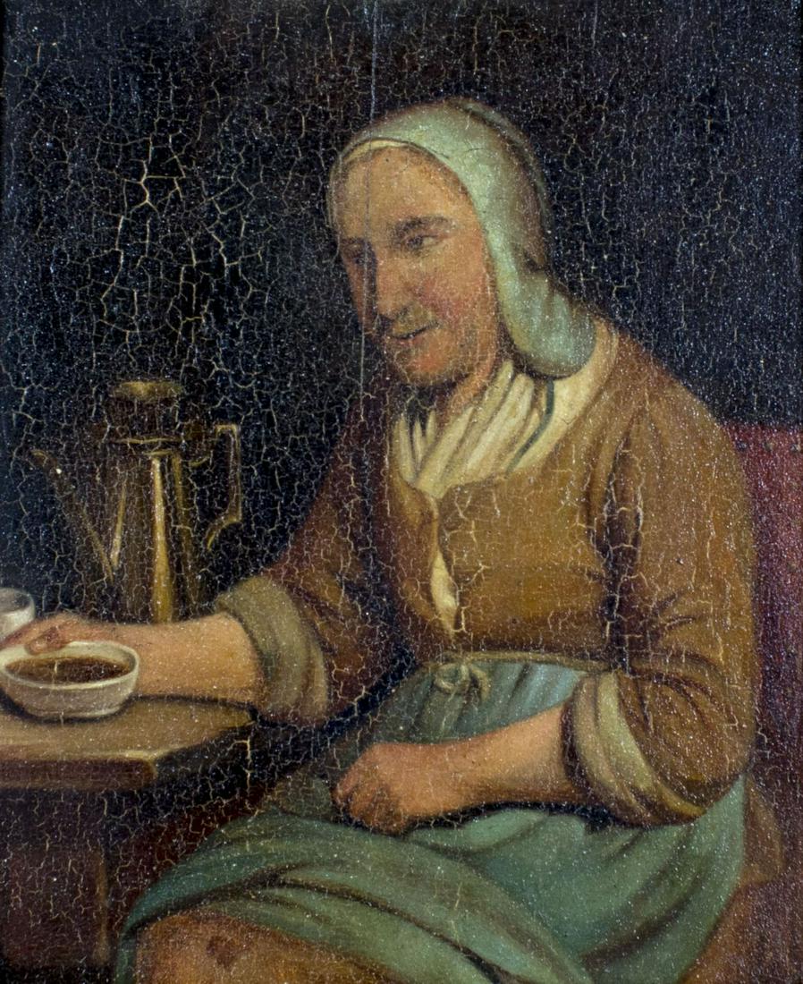 Antique early 19C oil painting (1 of 9)