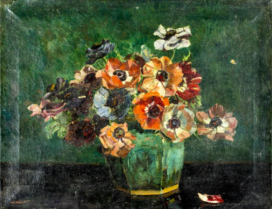 Antique Early 20C American oil painting signed (1 of 12)