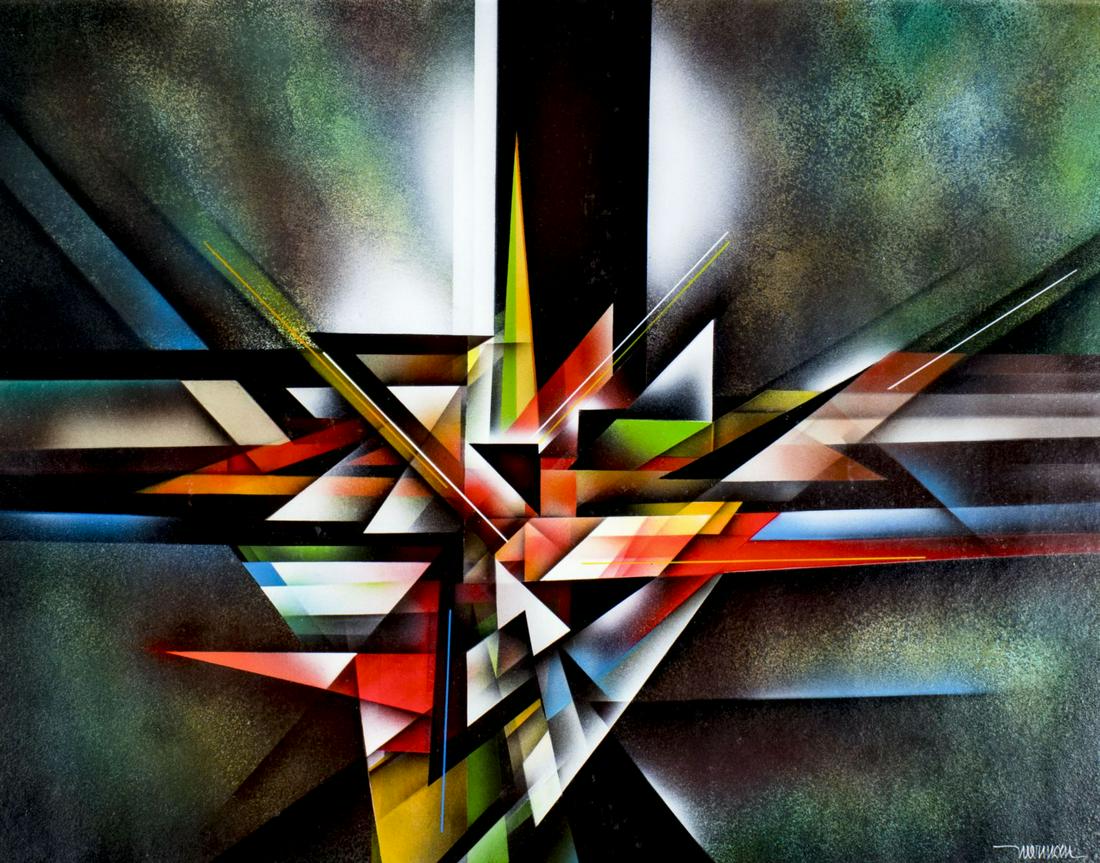 Leonardo Nierman (NY,Mexican,b 1932) acrylic painting (1 of 11)