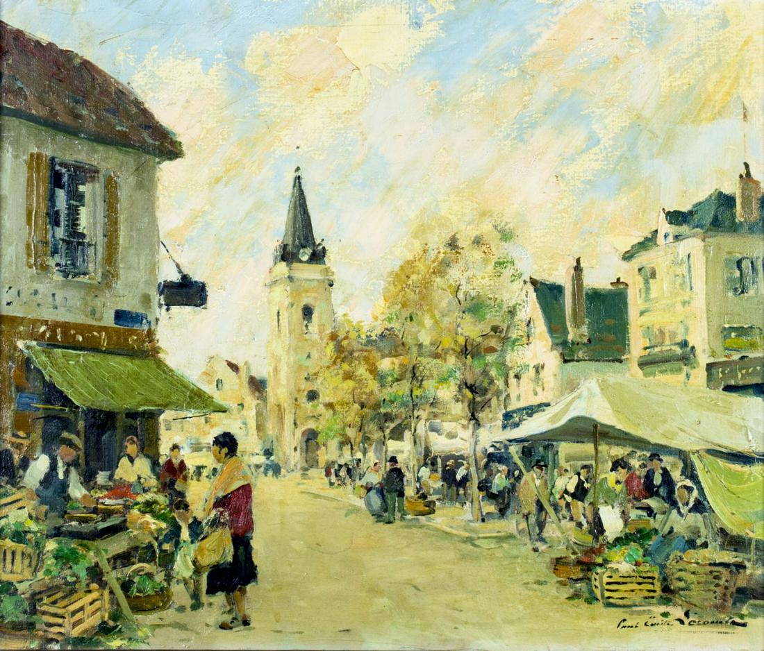 Paul Lecomte (US,France,1877-1950) oil painting (1 of 10)