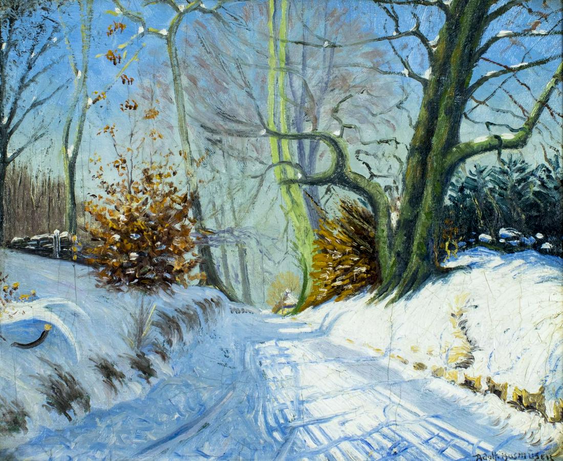 Adolf Rasmussen (Danish,20C) oil painting (1 of 12)