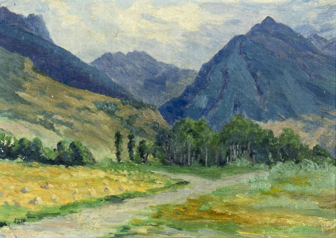 Mid 20C American oil painting Montana Landscape (1 of 10)