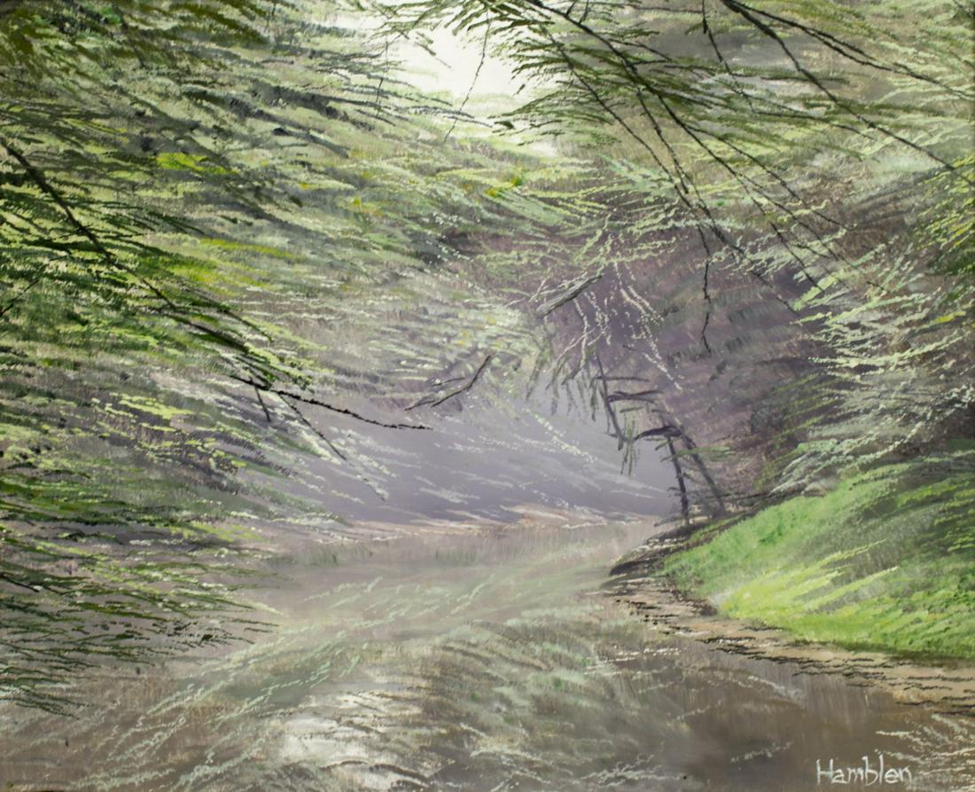 Robert Hamblen (Rhode Island,1932-2017) oil on board (1 of 10)