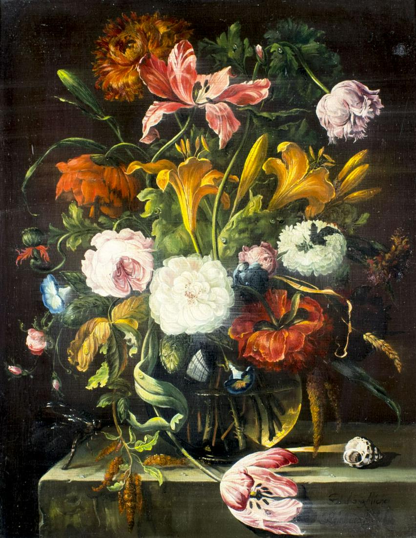 Reinhard Michel (German,1910-???) oil painting (1 of 12)