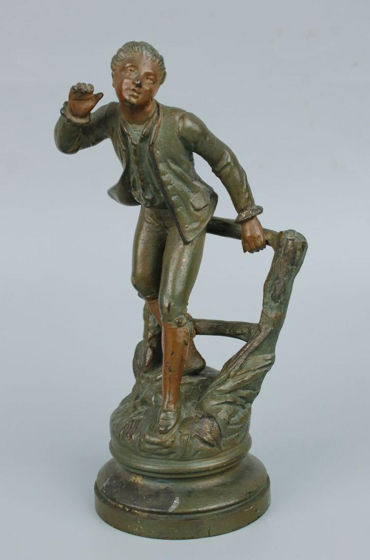 Antique French Bronzed Spelter Figurine (1 of 10)