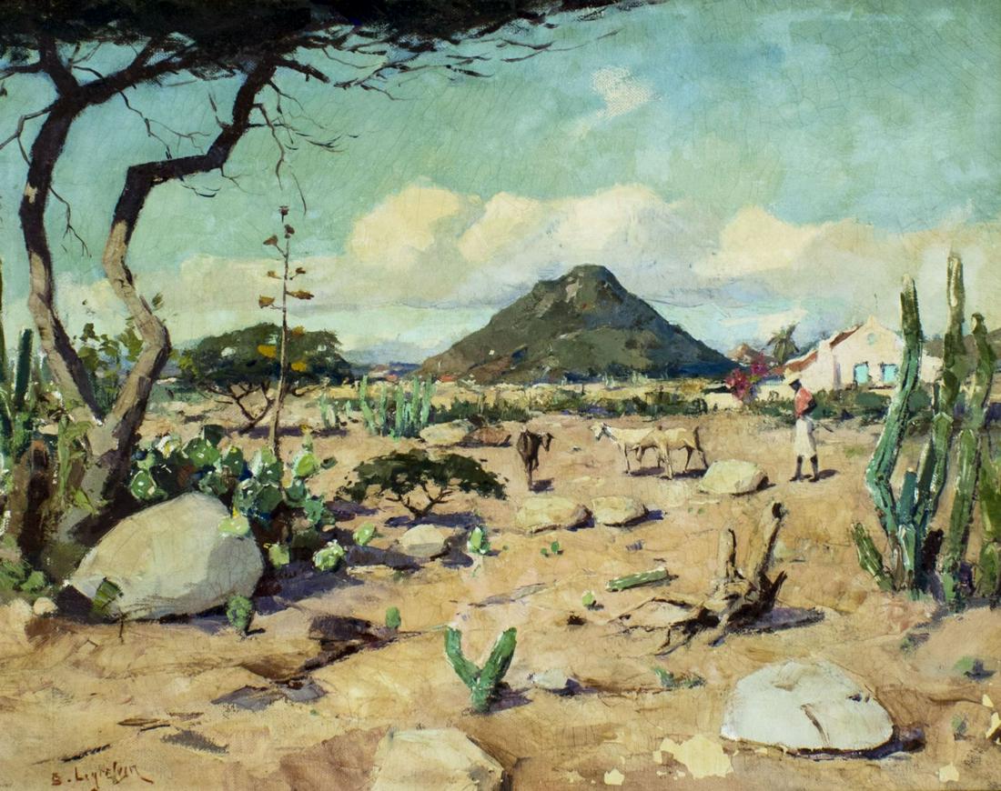 Antique early 20C american oil painting Landscape (1 of 12)