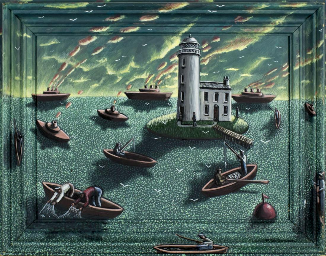 Pamela Jane Crook (UK,b. 1945) acrylic painting (1 of 10)