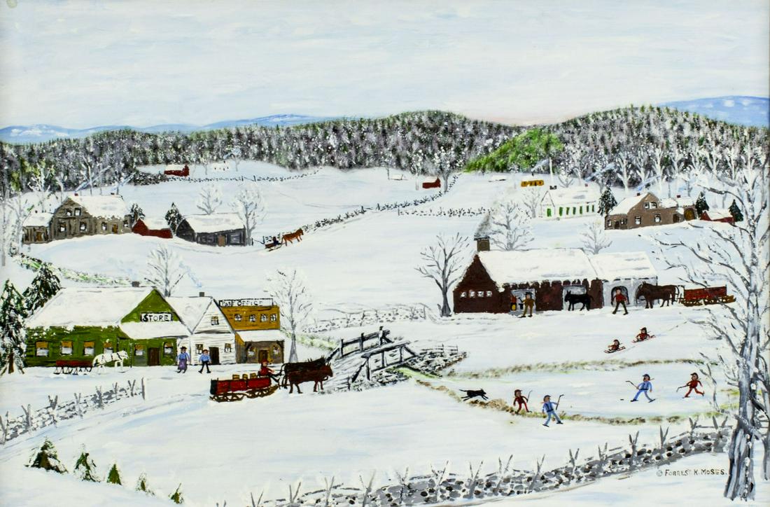 Forrest King Moses (NY,1893-1974) oil painting (1 of 12)