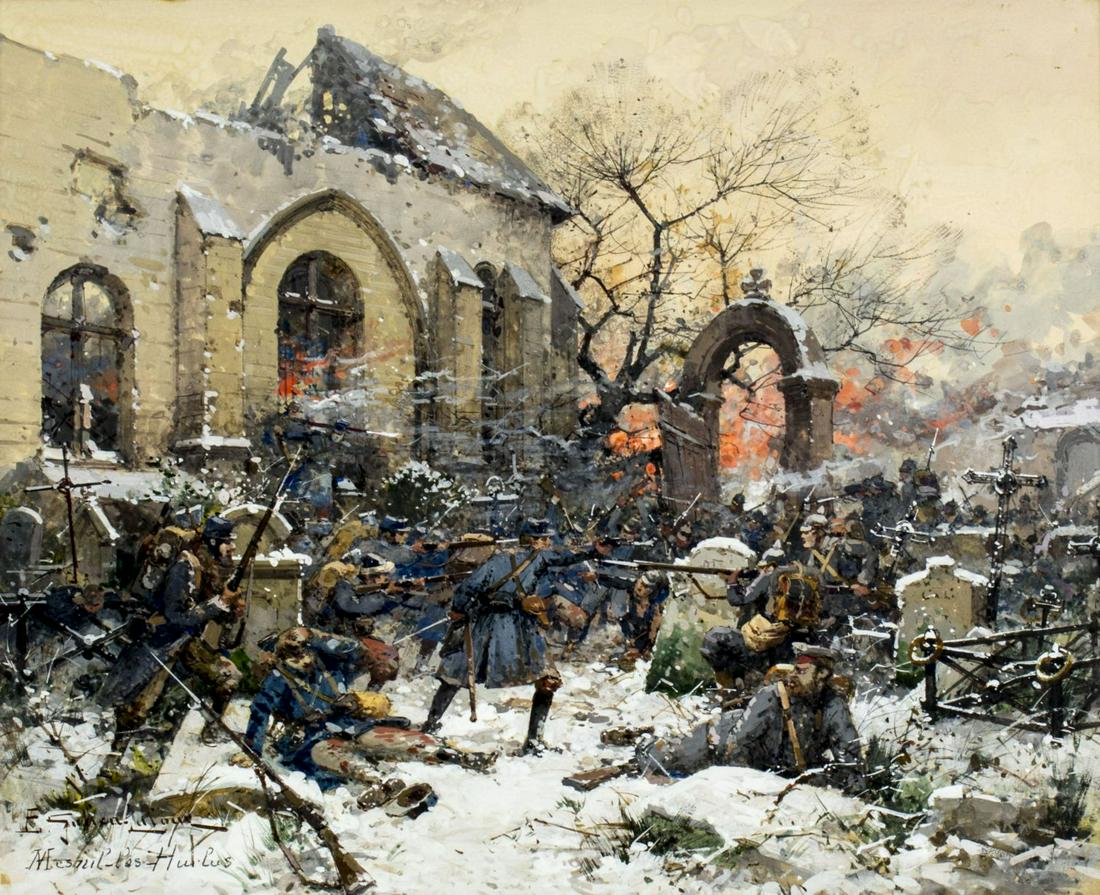 Eugene Galien Laloue (France,1854-1941) gouache (1 of 17)