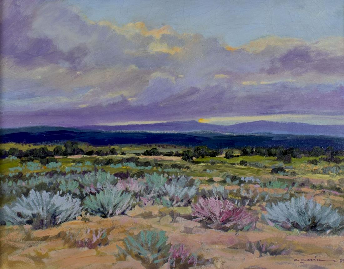 Cliff Cavin (TX,20C) oil painting (1 of 12)