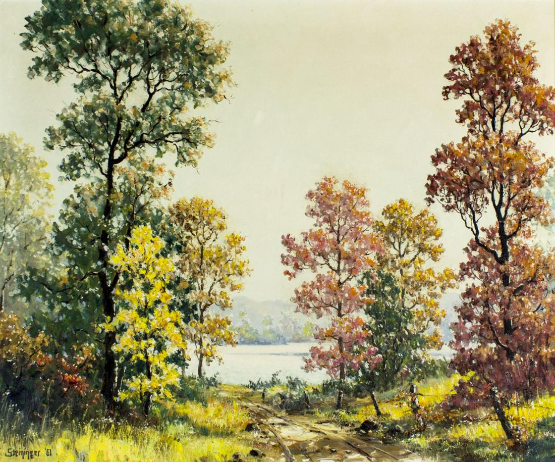 Dwight Steininger (IN,1910-1997) oil painting (1 of 12)
