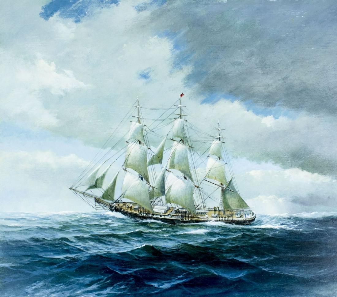 Charles Lundgren (NY,CT,1911-1988) oil painting (1 of 12)