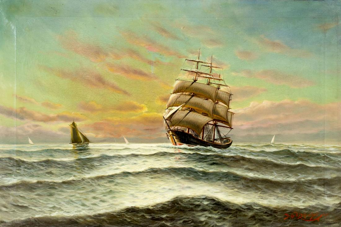 Richard De Ribcowsky (CA,Argentina,1880-1936) oil on (1 of 10)