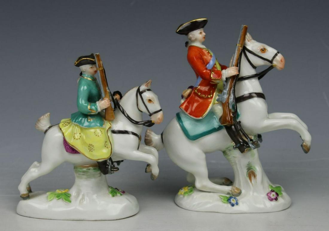 Meissen Kaendler Figurines A50 "Hunter and Huntress on (1 of 10)