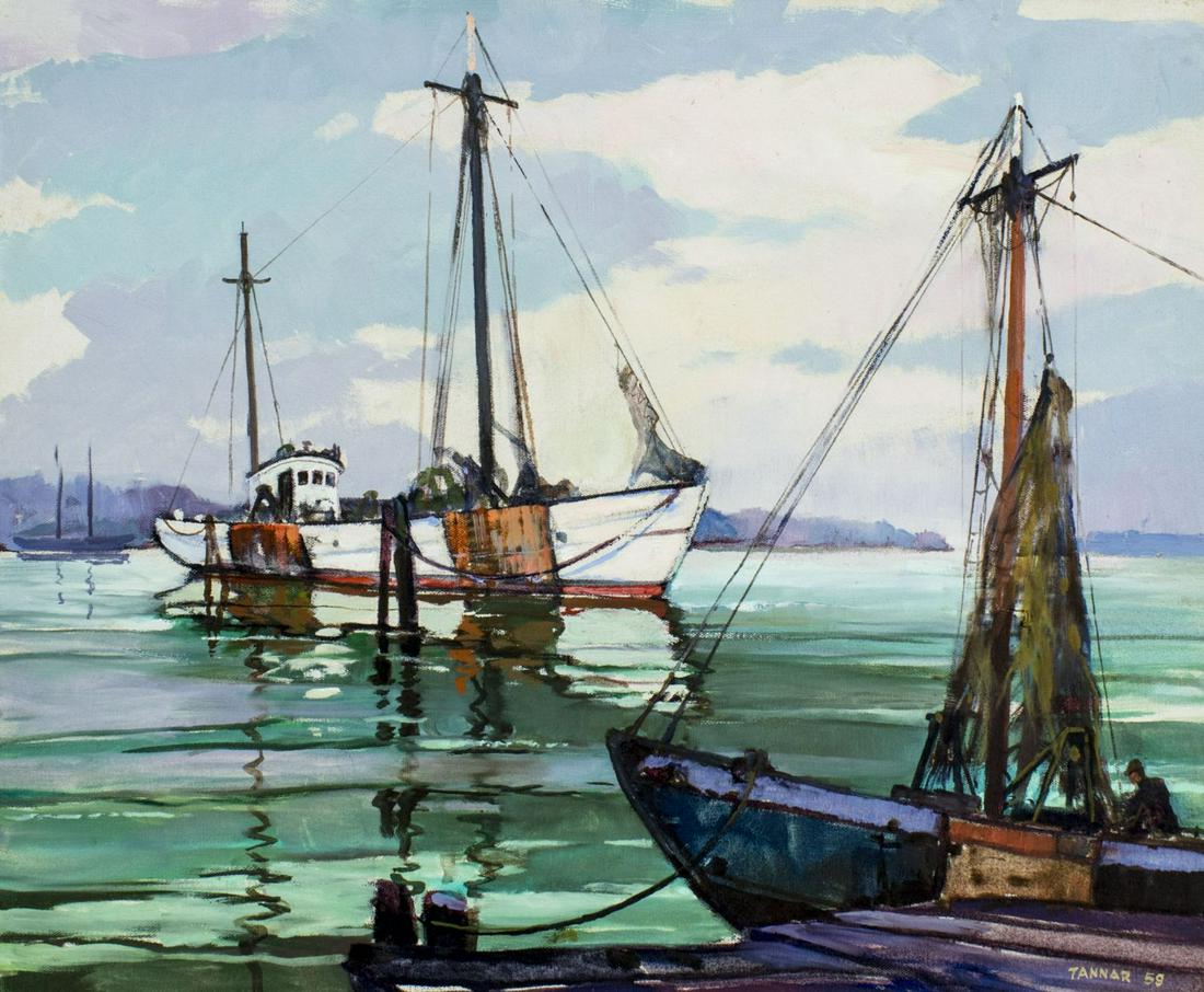 Harold Tannar (NJ,mid 20C) oil painting (1 of 12)