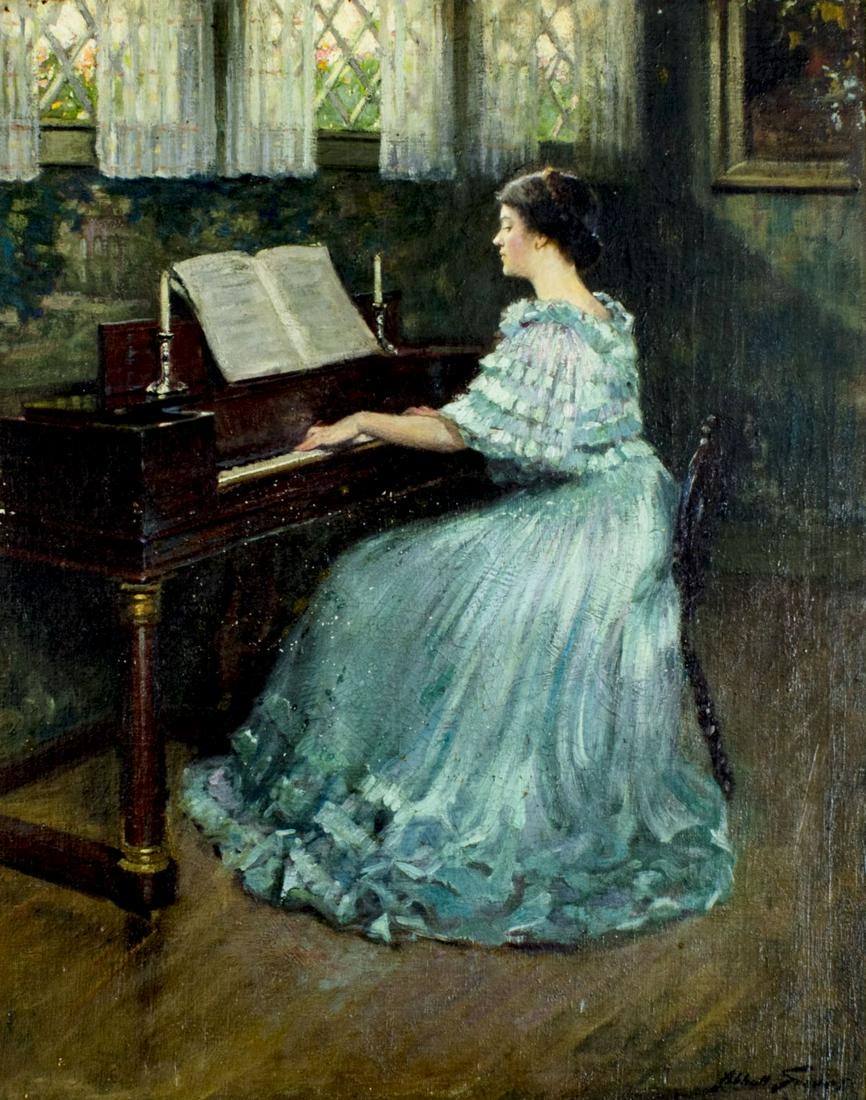 Abbott Fuller Graves (MA,ME,1859-1936) oil painting (1 of 12)