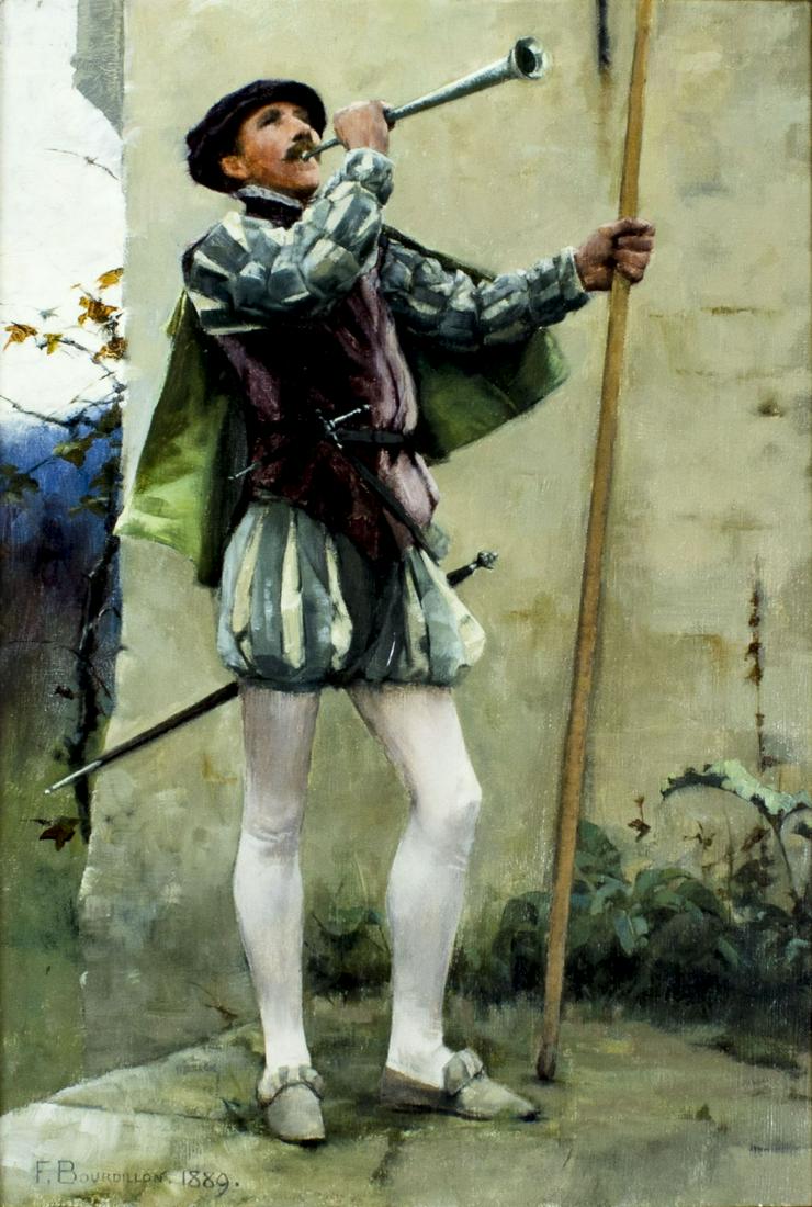 Frank Wright Bourdillon (UK,1851-1924) oil painting (1 of 12)