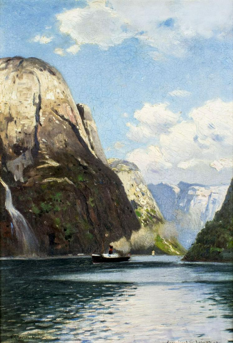 Heinrich Petersen Angeln (German,1850-1906) oil (1 of 11)