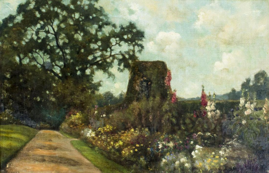 Antique early 20C American oil painting landscape (1 of 12)