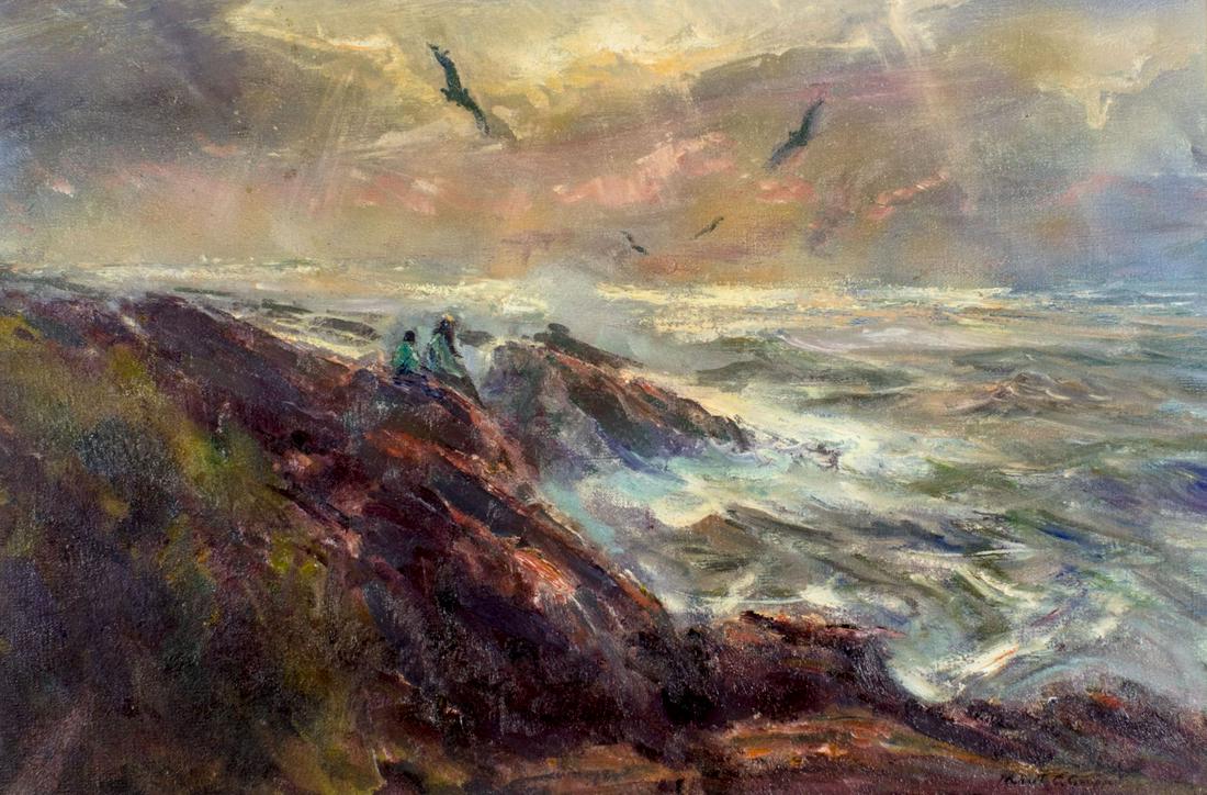 Robert Charles Gruppe (MA,b 1944) oil painting (1 of 12)