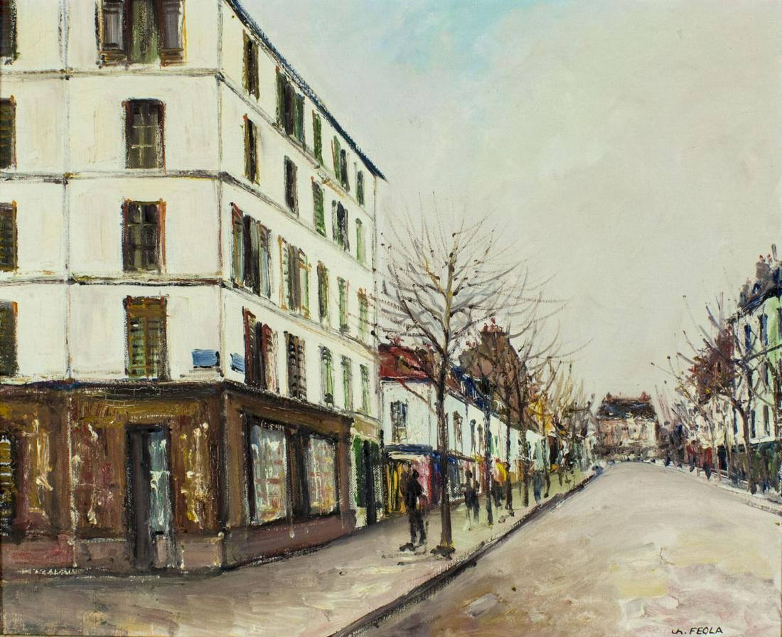 Charles Feola (French,1917-1994) oil painting (1 of 12)