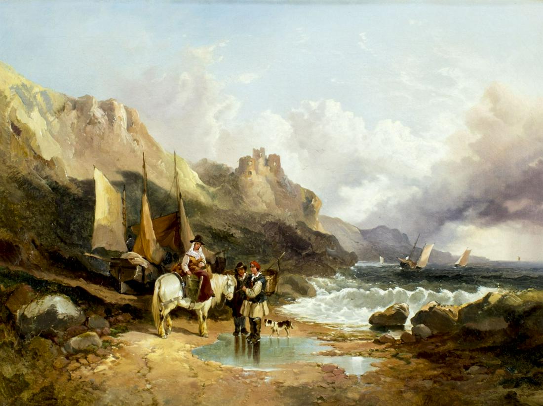 Joseph Horlor (UK,1809-1887) oil painting antique (1 of 20)