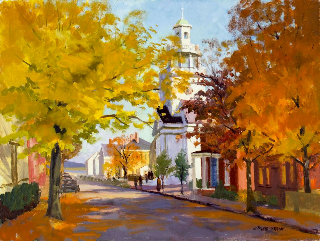 Caleb Stone (MA,born 1966) oil painting (1 of 9)