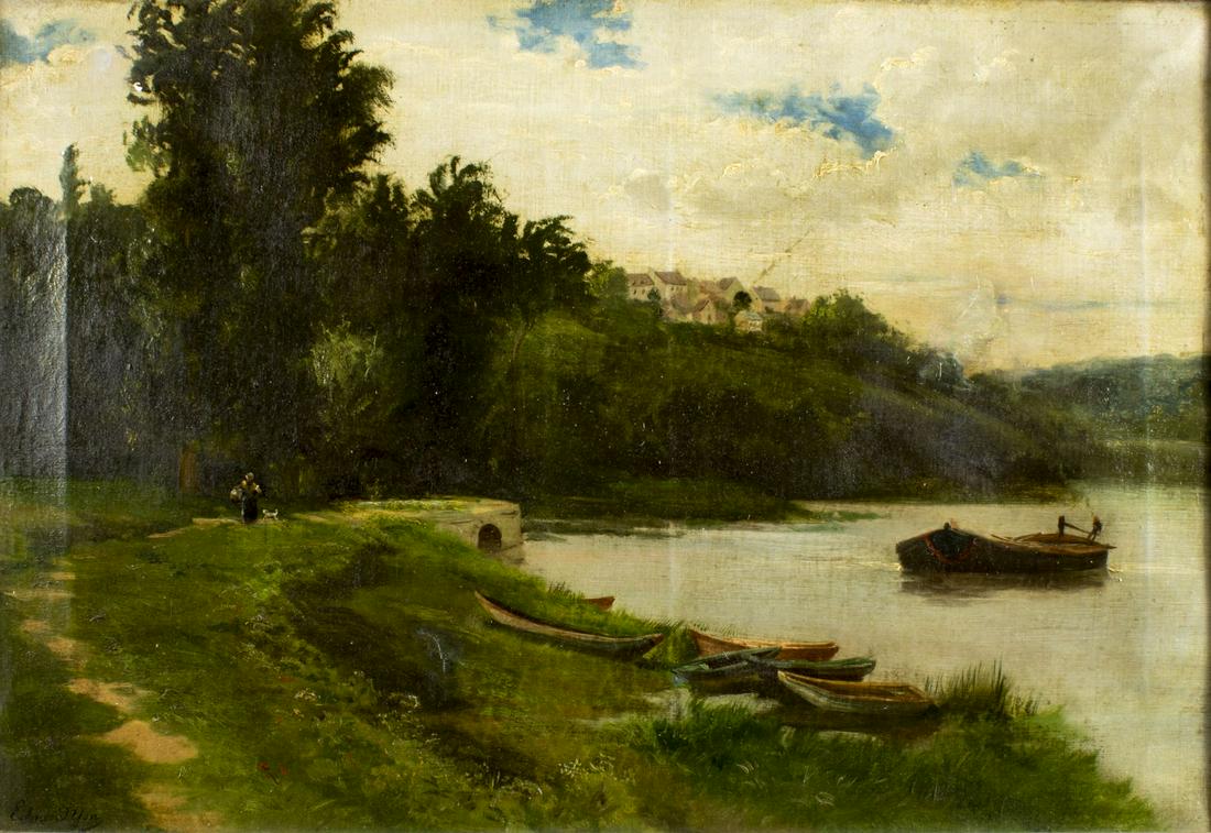 Edmond Charles Yon (French,1836-1897) oil painting (1 of 10)