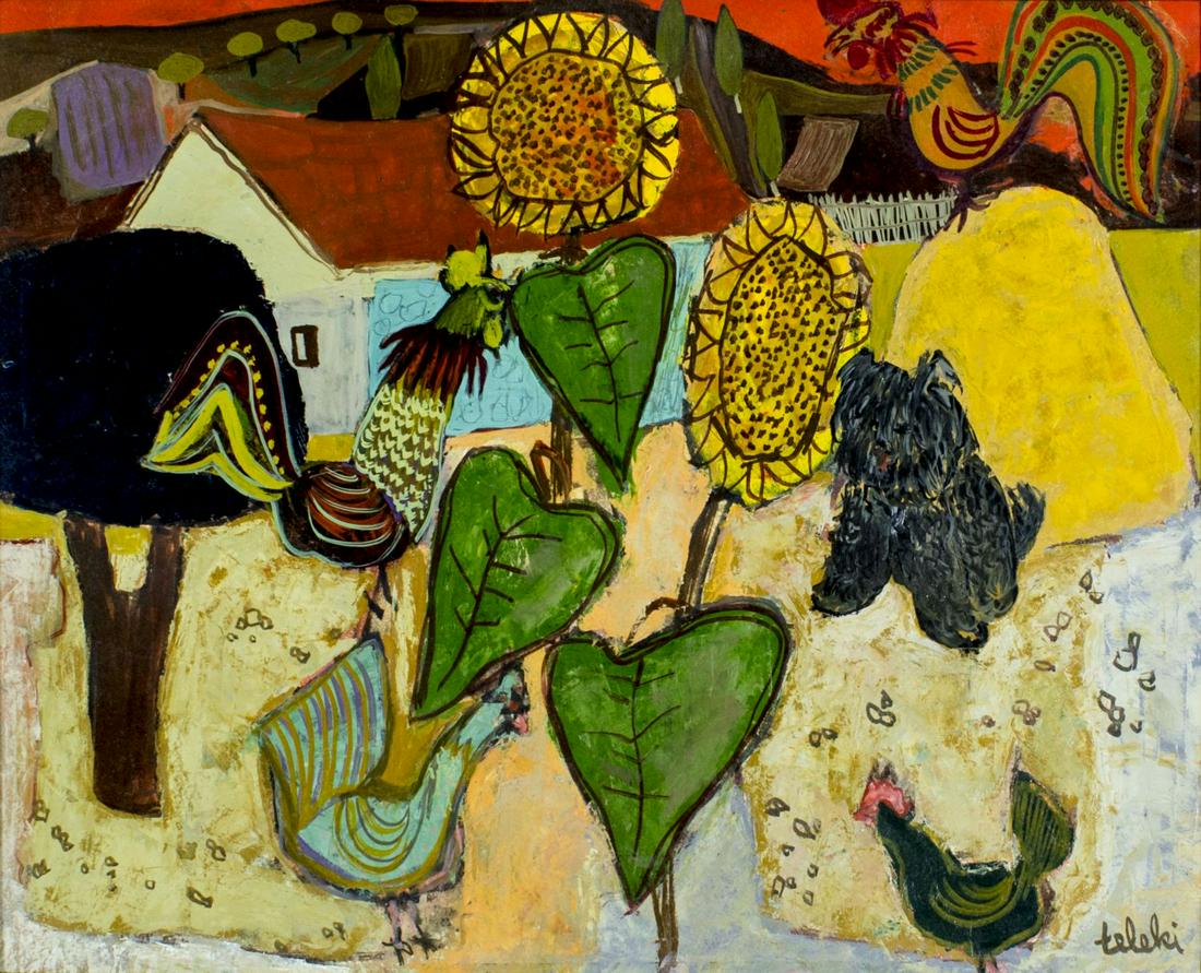 Andre Teleki (Belgian,Swiss,1928-1999) oil painting (1 of 12)