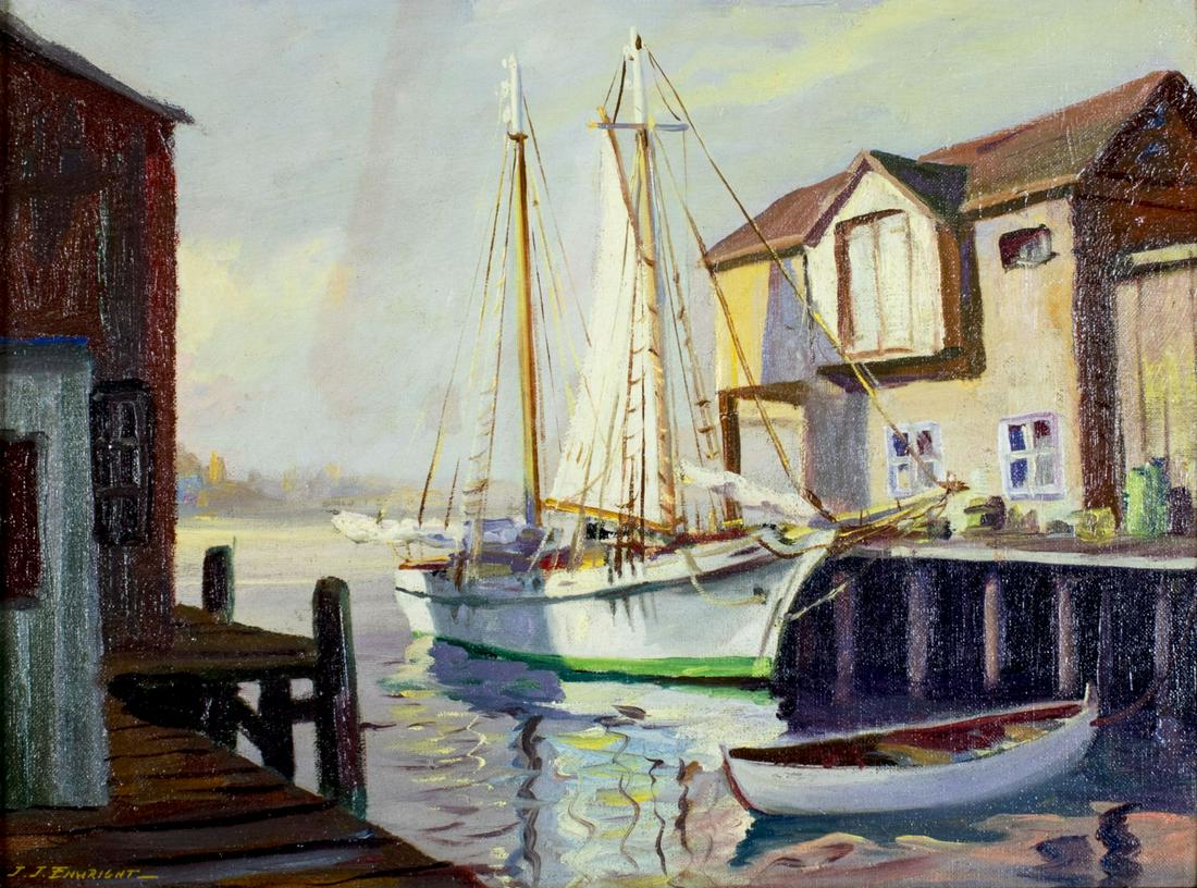 Hjalmar Cappy Amundsen (ME,NY,MA,1911-2001) oil (1 of 12)