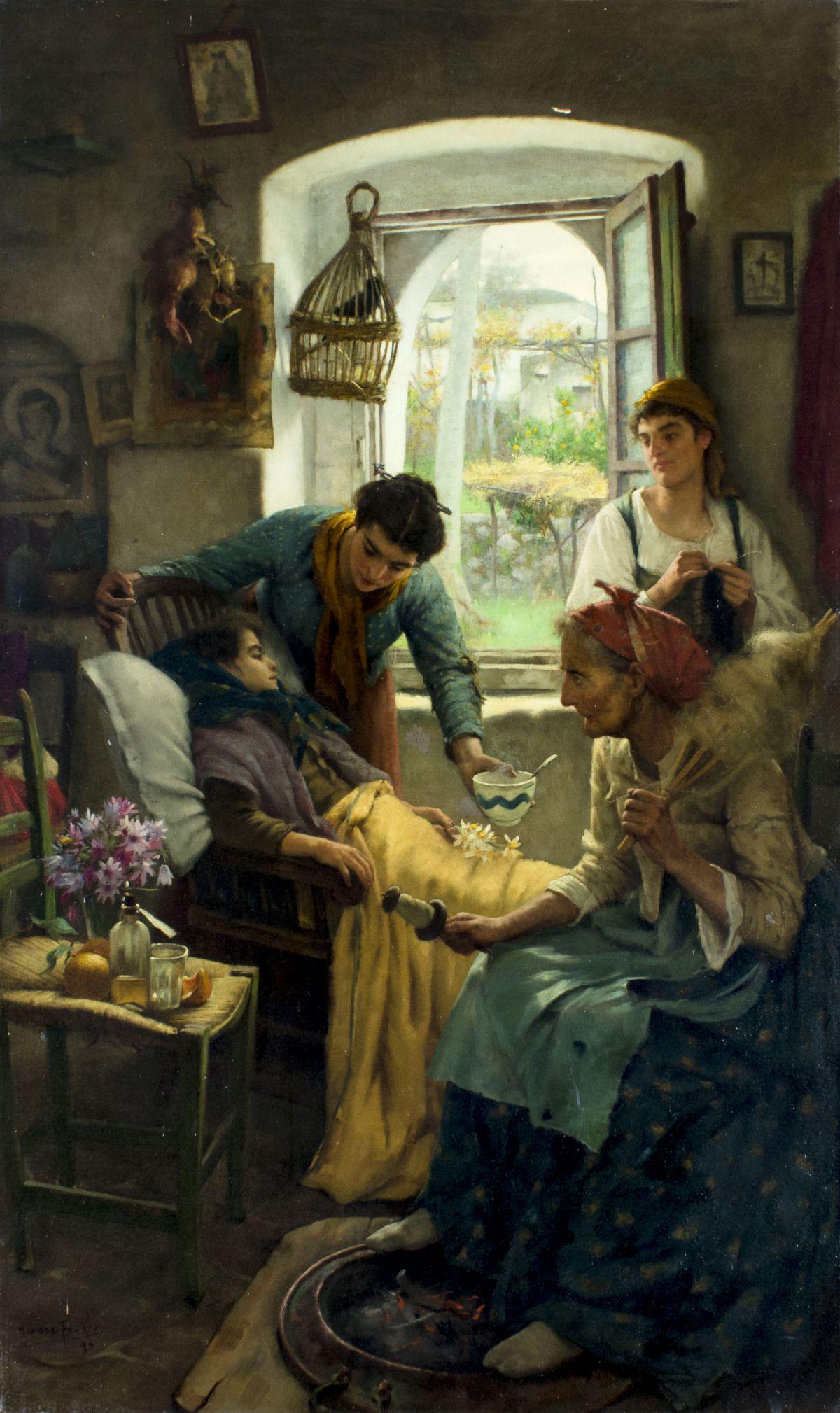 Horace Fisher (UK,1861-1928) oil painting antique (1 of 10)