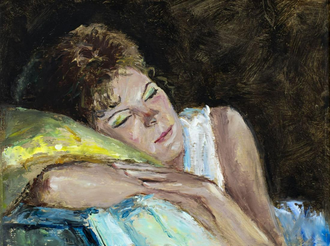 Frank Palmieri (NY,ME,1922-2017) oil painting 2-sided (1 of 10)