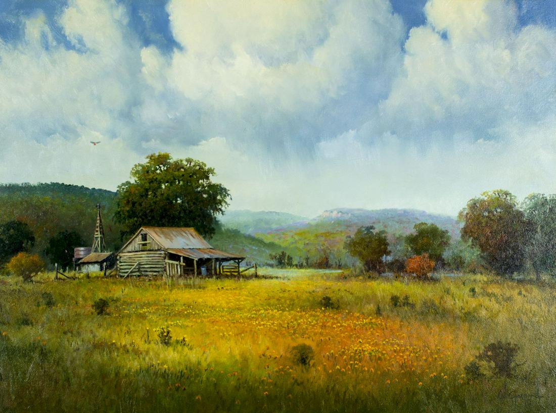 Cal Gaspard (LA,TX,1934-2020) oil painting (1 of 12)