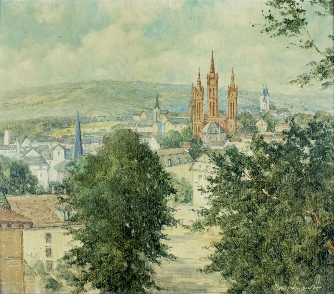 Peter Schneider (German,1899-1982) oil painting (1 of 12)