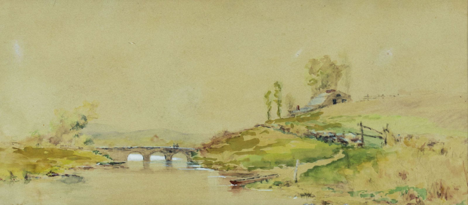 William Bicknell (MA,1860-1947) watercolor painting (1 of 9)