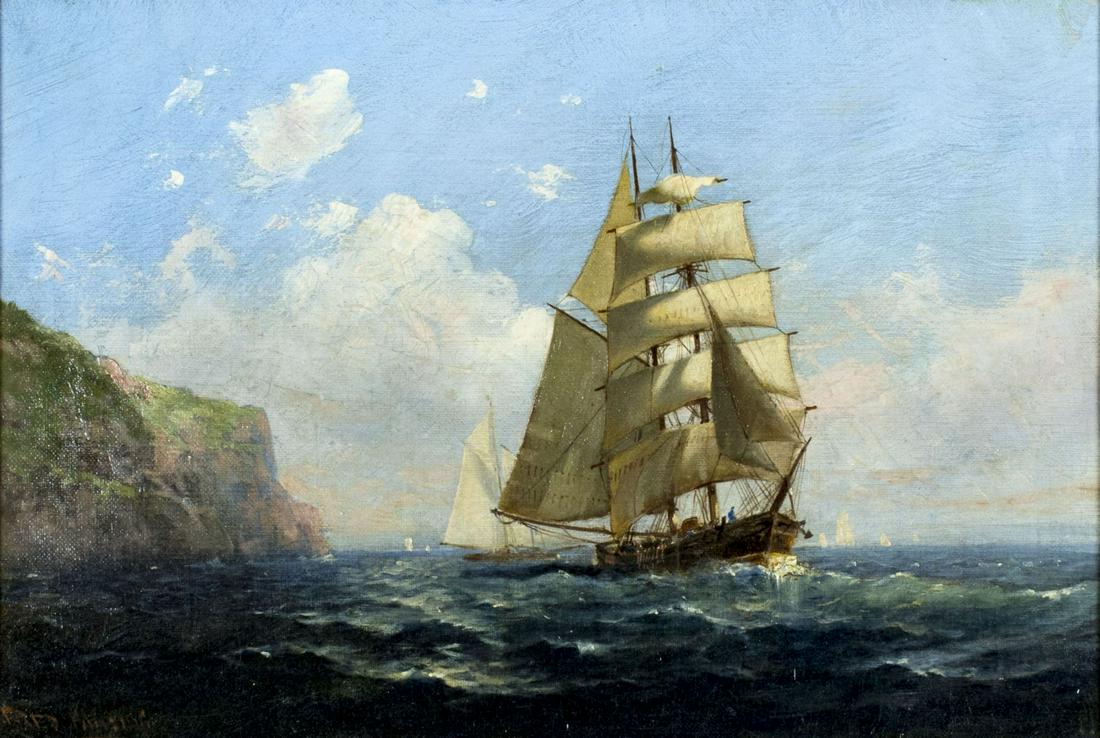 Frederick Pansing (NJ,German,1844-1912) oil painting (1 of 15)