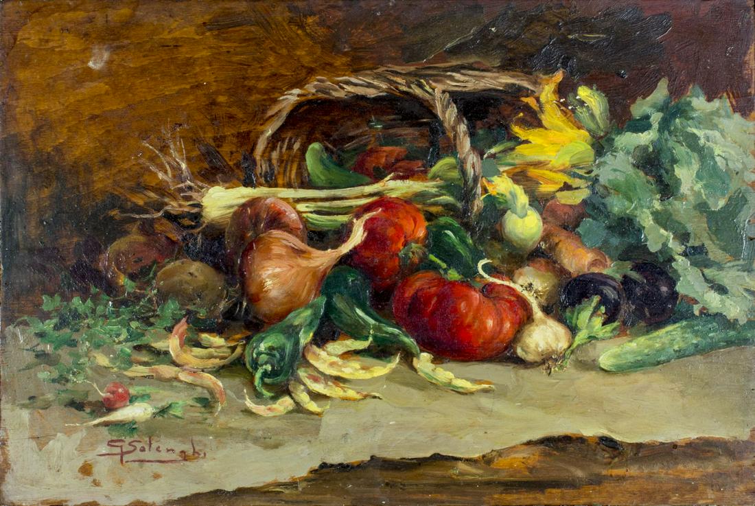 Giuseppe Solenghi (Italy,1879-1944) oil painting (1 of 12)