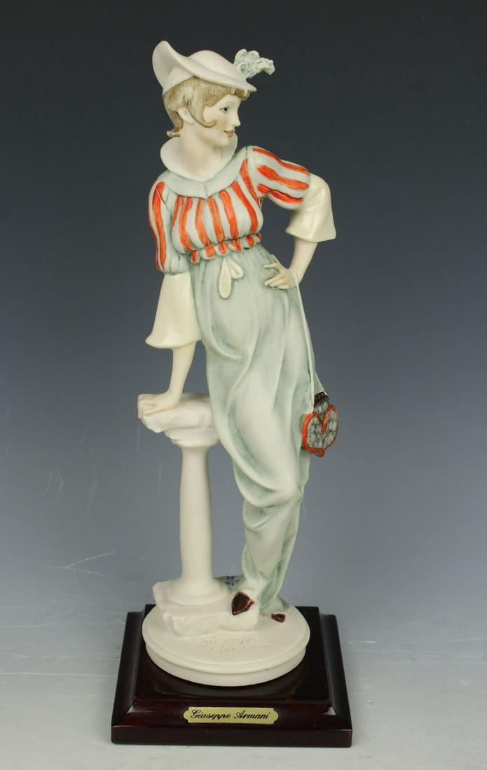 Giuseppe Armani Figurine 631C "Late Again": MANUFACTURE: Florence - Giuseppe Armani (Italy) NAME: Late Again NUMBER: 631C ISSUED: 1994 CONDITION: Excellent. No chips, no cracks. NO BOX. HEIGHT: 10 inch / 25 cm WIDTH: 3 1/2 inch / 9 cm DEEP: 3 1