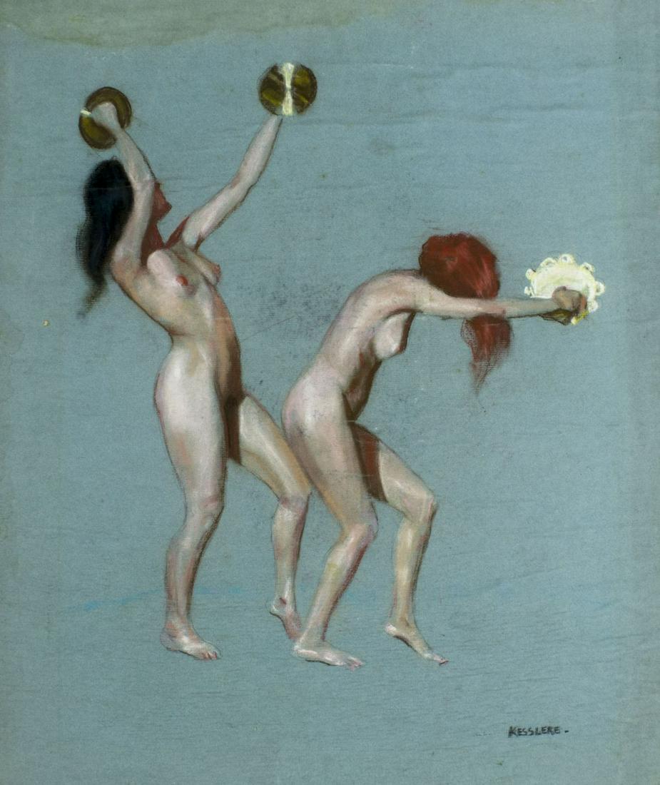 George Kesslere (NY,1894-1979) pastel painting (1 of 12)