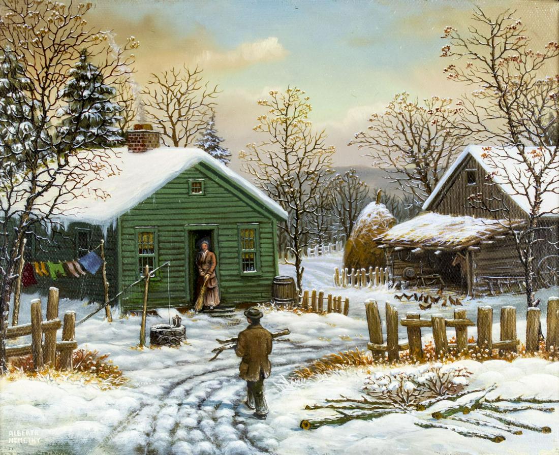 Albert R Nemethy (US,20C) oil painting (1 of 12)