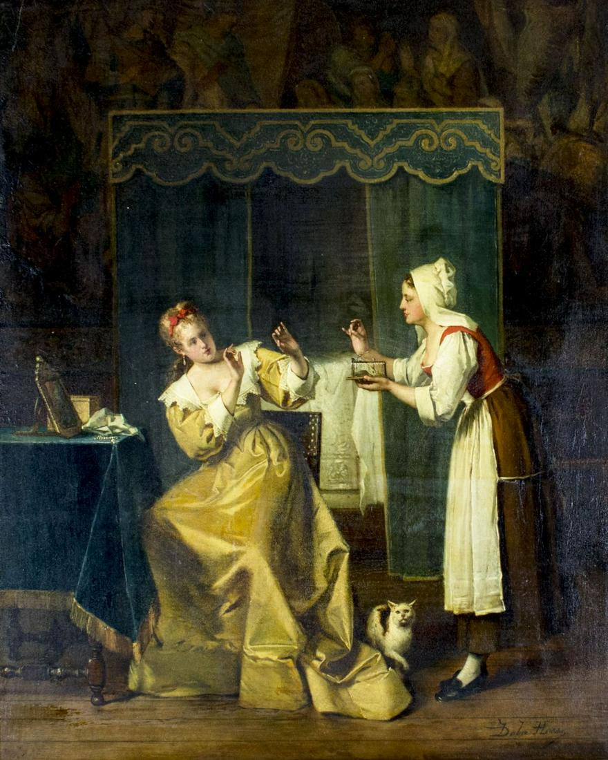 Jean de la Hoese (Belgium,1846-1917) oil painting (1 of 15)