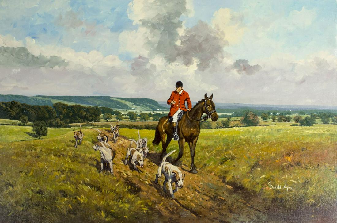 Donald Ayres (UK,b 1936) oil painting (1 of 12)