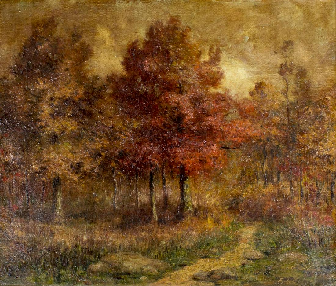 Frederick Boston (NY,CT,1855-1932) oil painting antique (1 of 12)