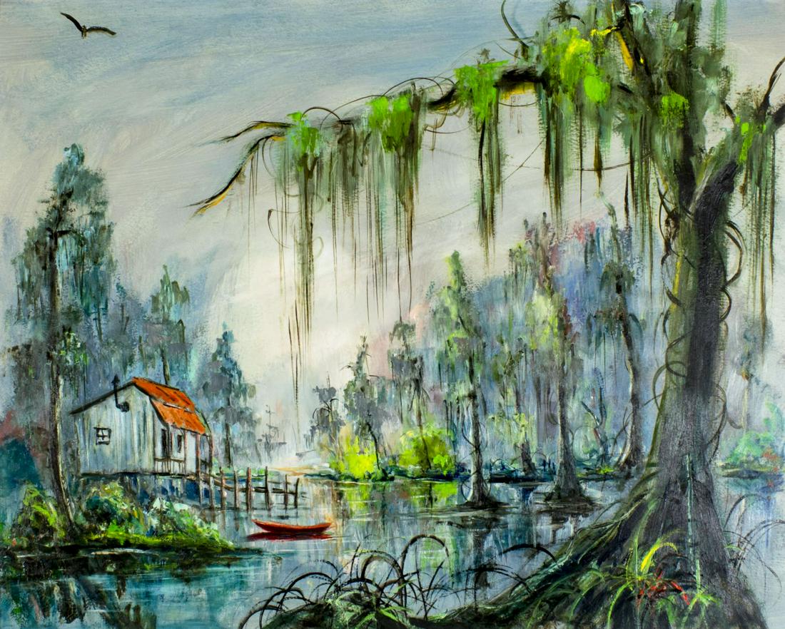 W E Dwyer (LA,born 1904) oil painting (1 of 12)