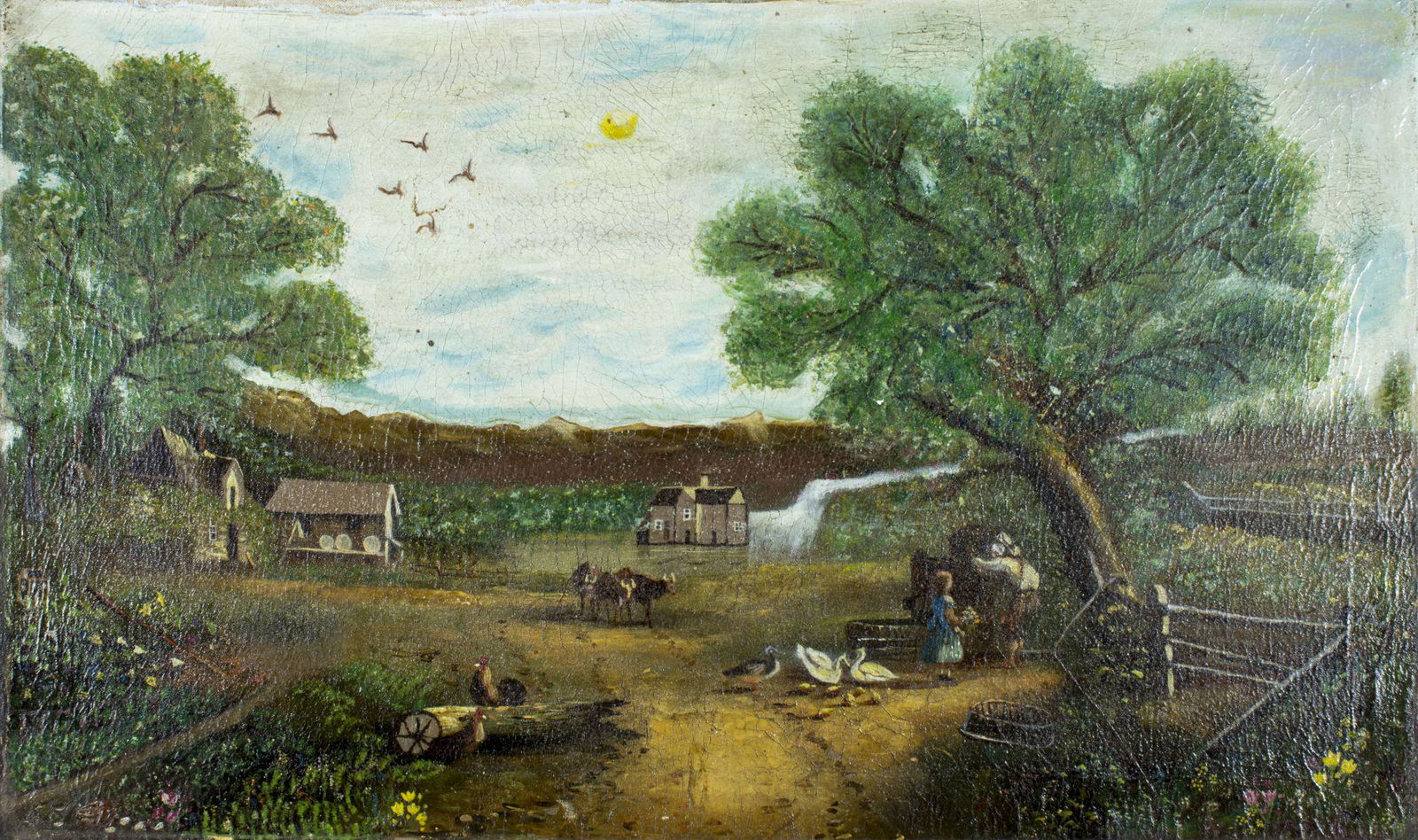 19C American oil painting antique landscape (1 of 10)