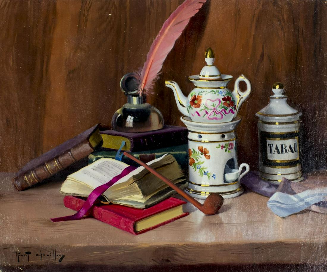 Robert Chailloux (French,1913-2005) oil painting (1 of 11)