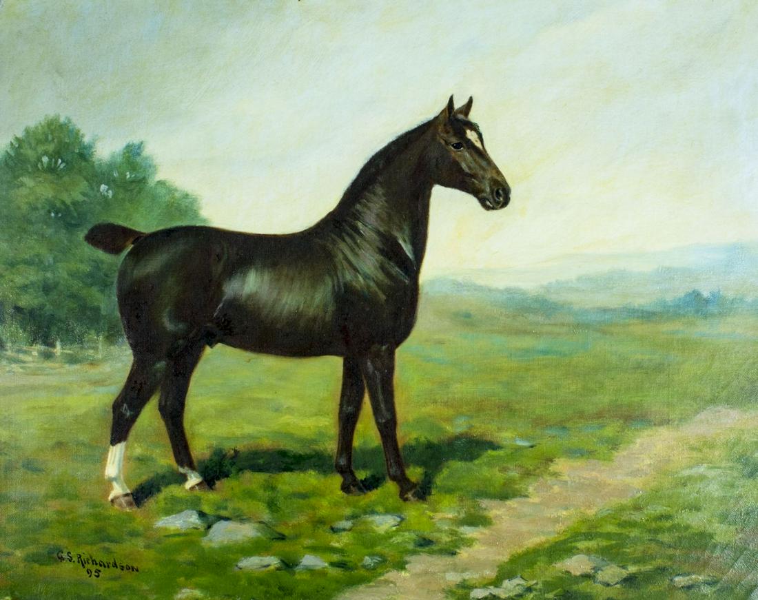 G S Richardson (US,19C) oil painting antique (1 of 12)