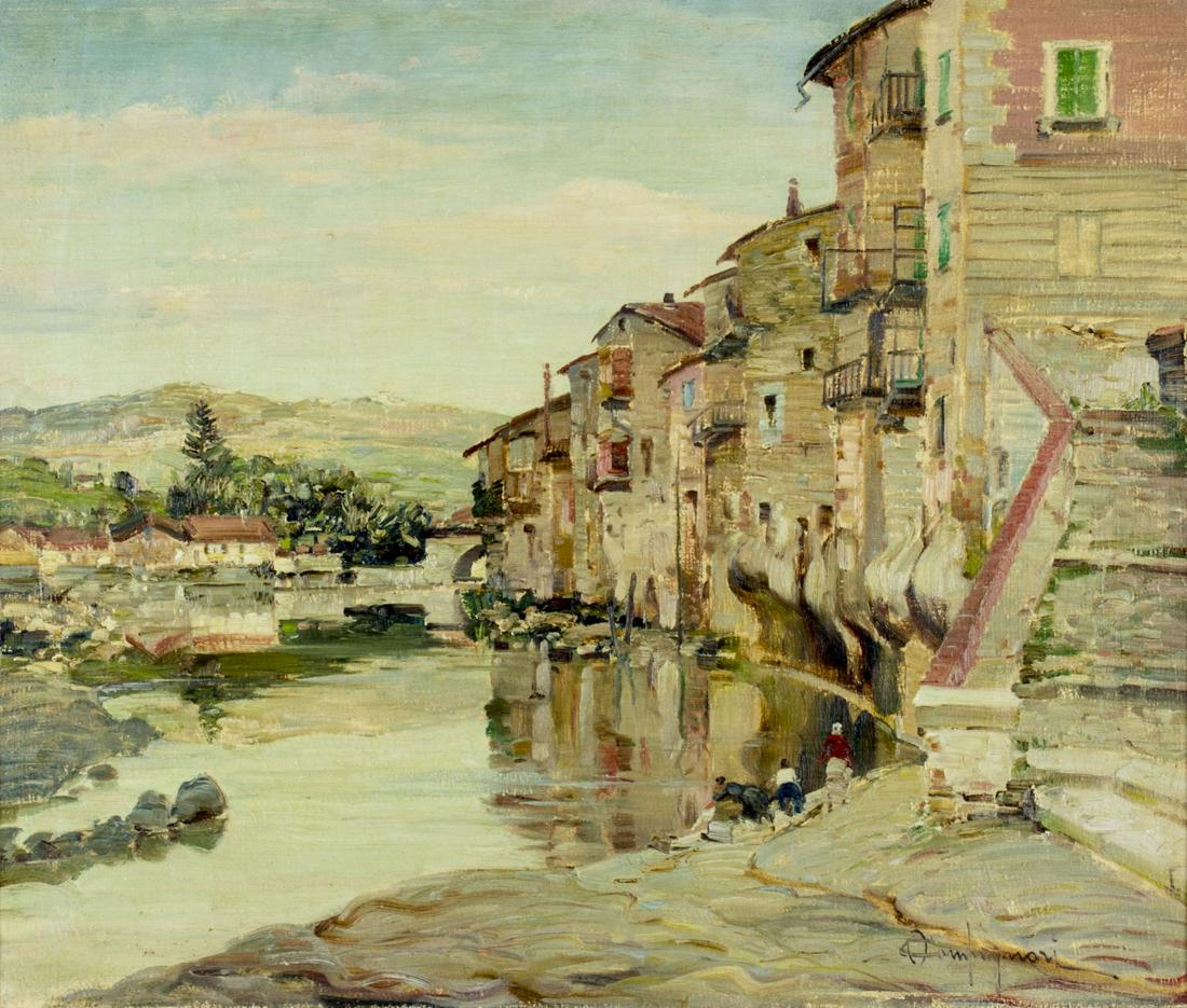 Ottorino Campagnari (Italy,1910-1981) oil painting (1 of 10)